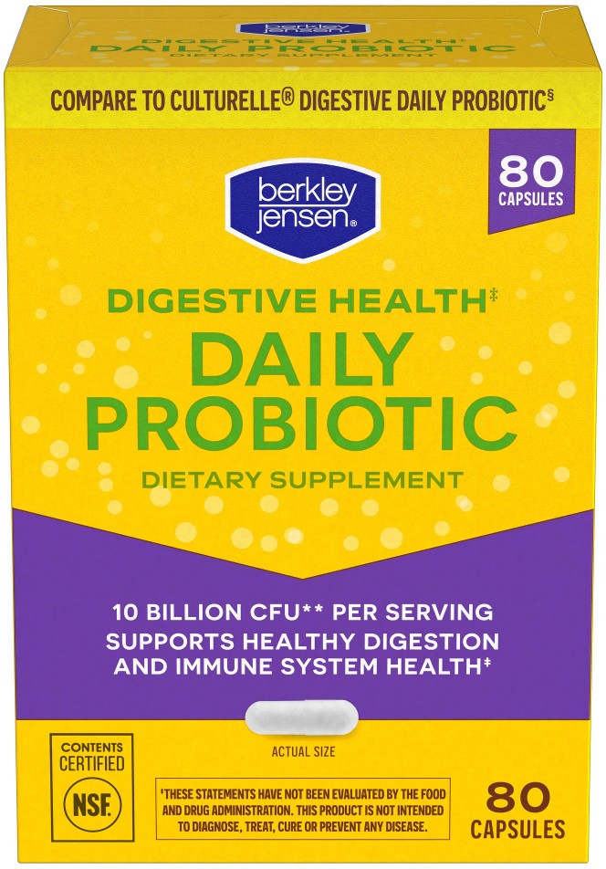 Daily Care Digestive Health Probiotic Supplement Capsules, 80 ct.