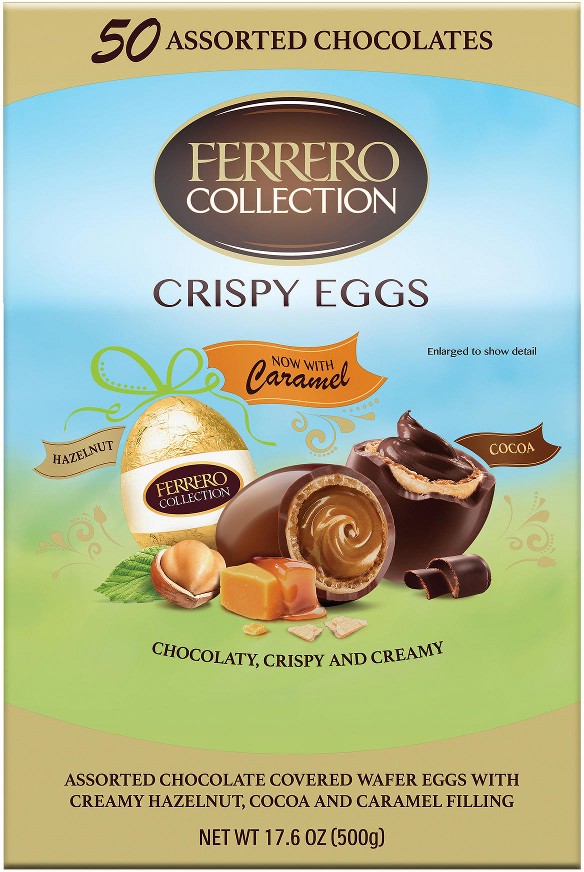 Collection Assorted Eggs, Hazelnut, Cocoa And Caramel, 50 ct.