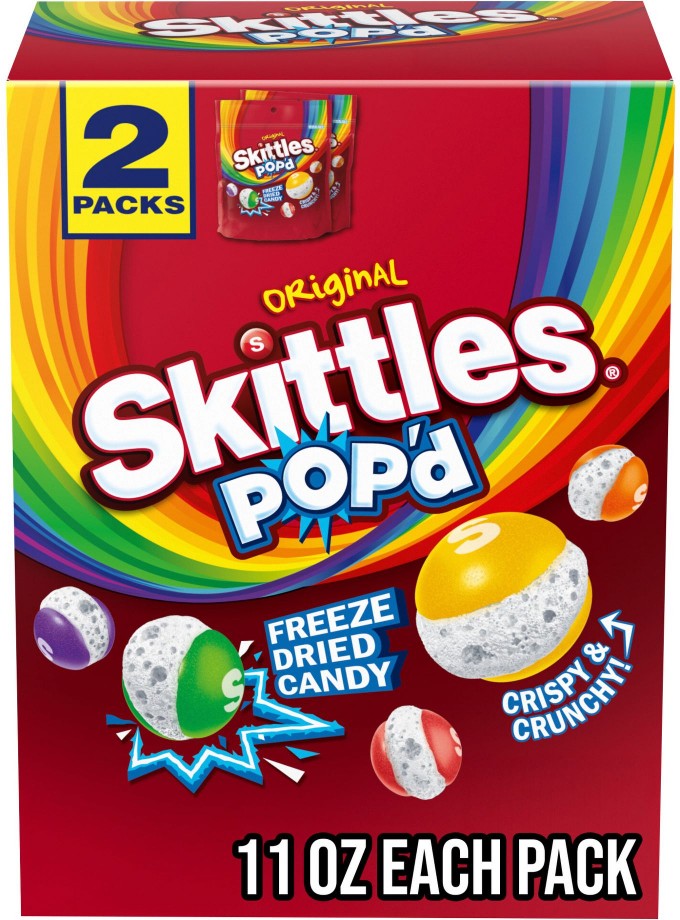 Pop'd Originals Freeze Dried Candy, Resealable Bag, 2 pk./5.5 oz.
