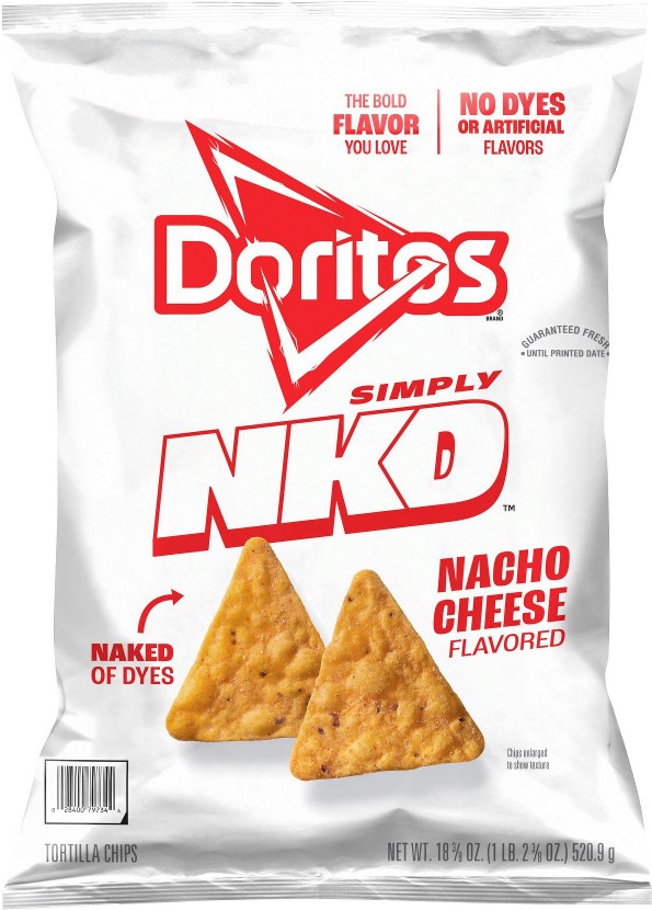 Simply Naked Nacho Cheese Flavored Tortilla Chips, 18.375 oz.