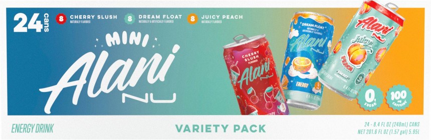 Minis Variety Pack, Cherry Slush, Orange Kiss, Juicy Peach, 24 pk./8.4 fl. oz.