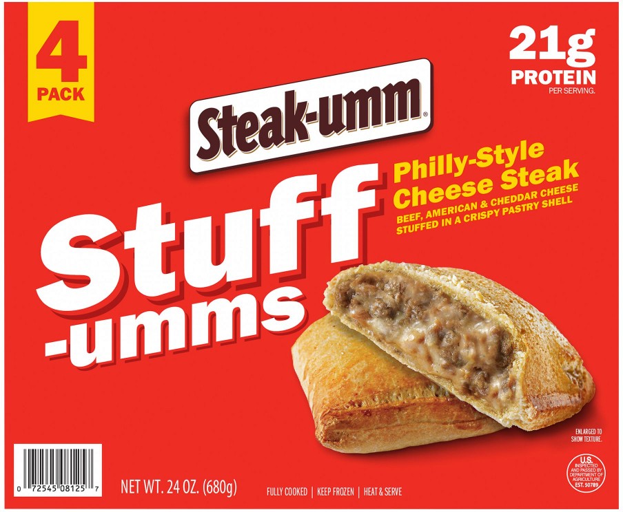 Stuff-Umms, Steak & Cheese, Philly Style Cheese Steak Stuffed Pastries, 4 pk.