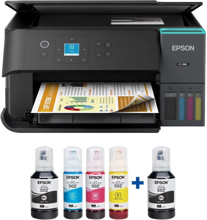 EcoTank ET-2985 Wireless All-in-One Color Supertank Printer
