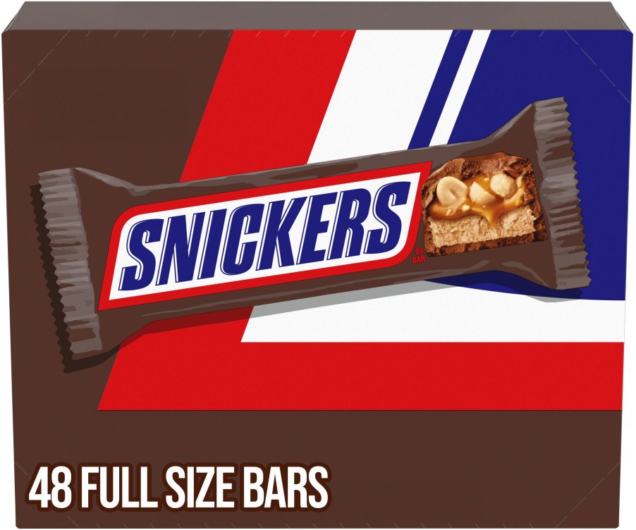 Chocolate Candy Bars, Peanut Full Size, 48 ct./1.86 oz.