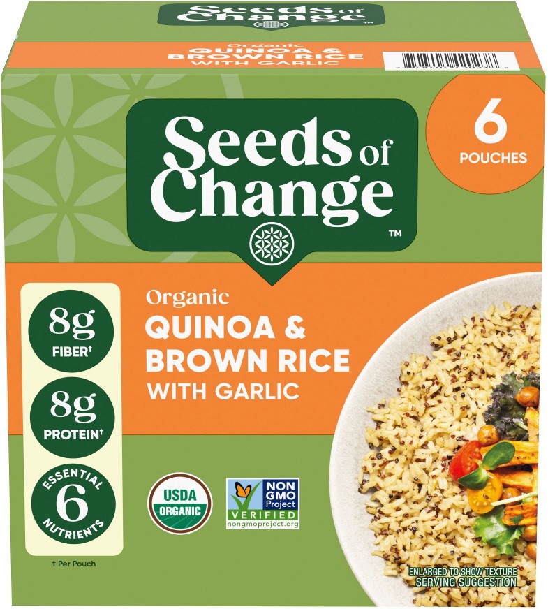 Certified Organic Quinoa & Brown Rice with Garlic, 6 pk./8.5 oz.