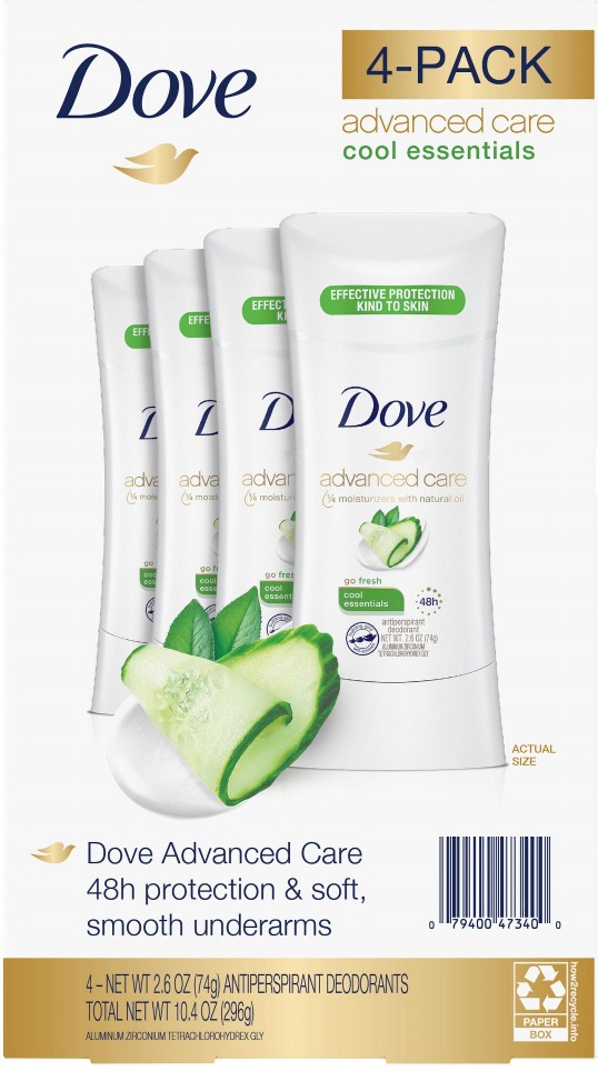 Advanced Care Cool Essentials Deodorant, 4 pk.