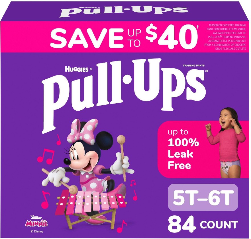 Huggies Learning Designs Training Pants for Girls, 5T-6T (84 ct.)