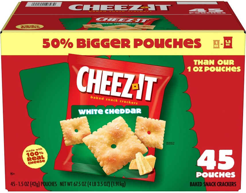 White Cheddar Baked Snack Packs, 45 pk