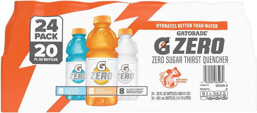 G Zero Variety Pack, 24 pk./20 oz.