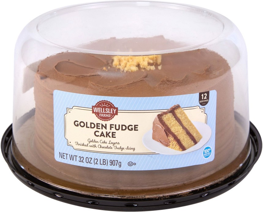 7" Double Layer Golden Fudge Cake