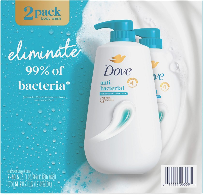 Body Wash with Pump Antibacterial, 2 pk./30.6 oz.