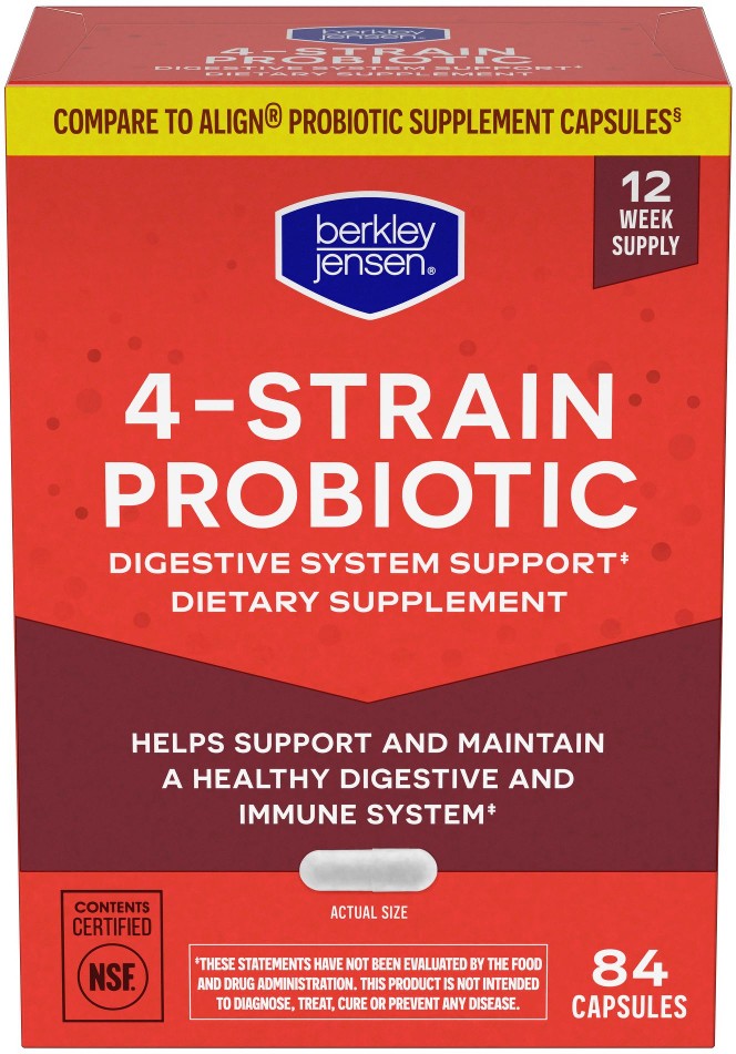 Probiotic Digestive System Support Capsules, 84 ct.