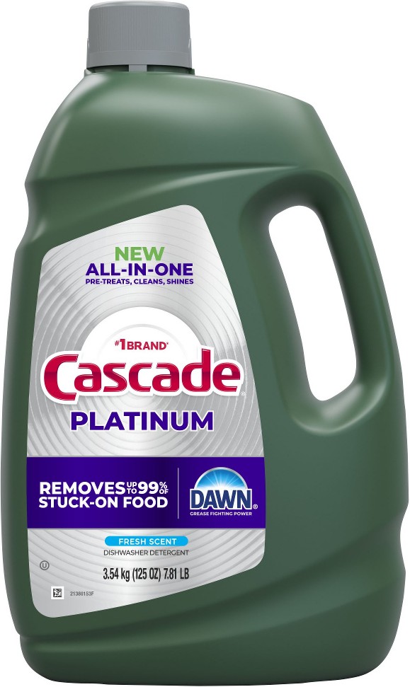 Platinum Dishwashing Liquid Gel - Fresh Scent, 125 oz.