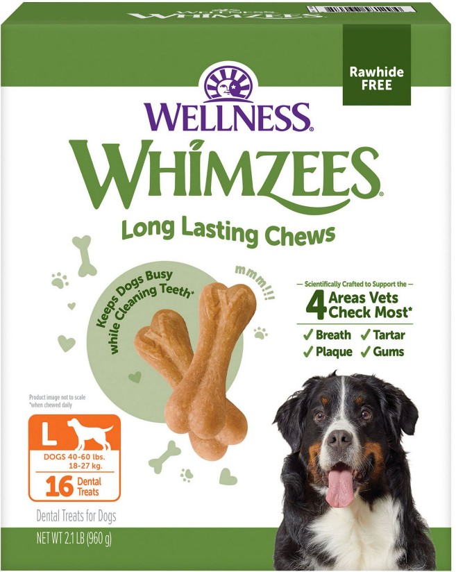 by Wellness Rice Bone Dental Chews, Large, 16 ct.