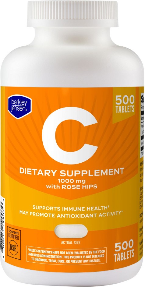 Vitamin C 1000mg Tablets, 500 ct.