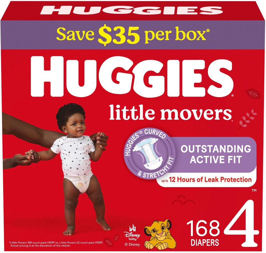 Little Movers Baby Diapers - size 4