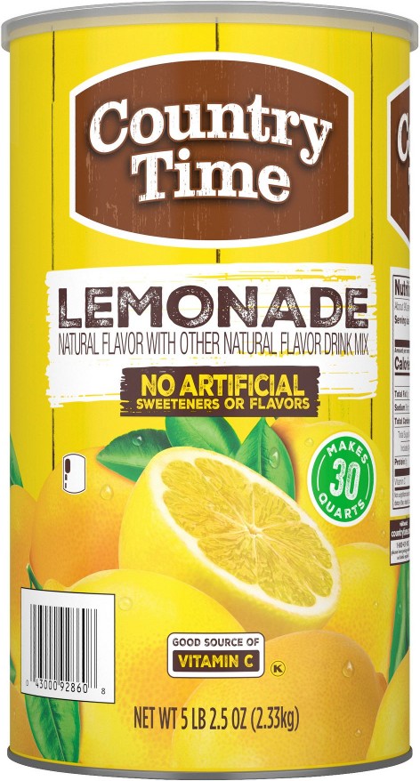 Lemonade Naturally Flavored Powdered Drink Mix, Canister, 5.16 lbs.