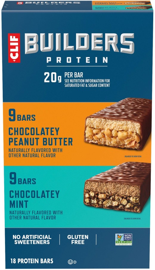 Builders Protein Bars Variety Pack, 20g Protein, Gluten Free Bars, 18 pk.