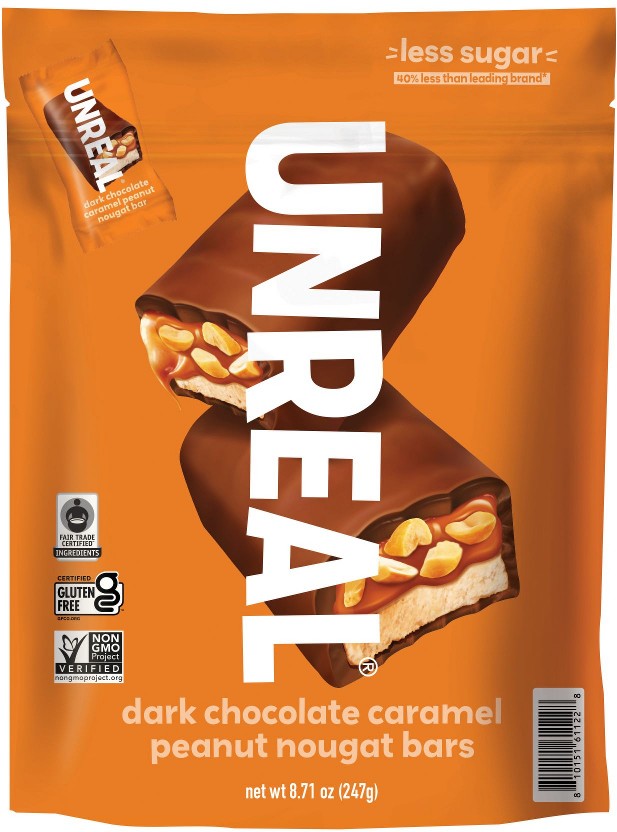 Dark Chocolate Caramel Peanut Nougat Bars, 13 ct.