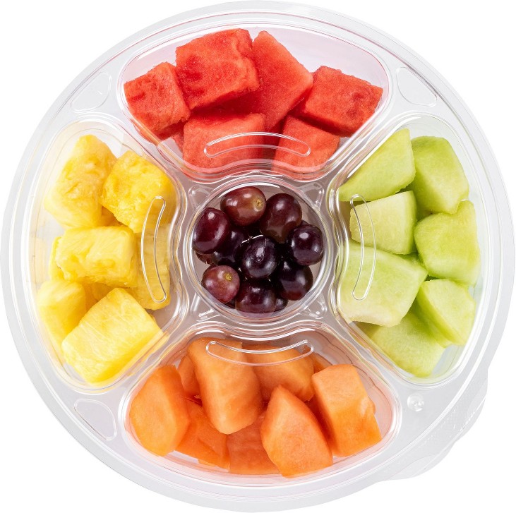 Fruit Tray with Cream Cheese Fruit Dip, Serves 8-12, 45 oz.