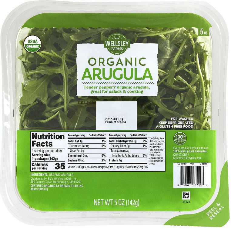 Organic Baby Arugula, 5 oz.