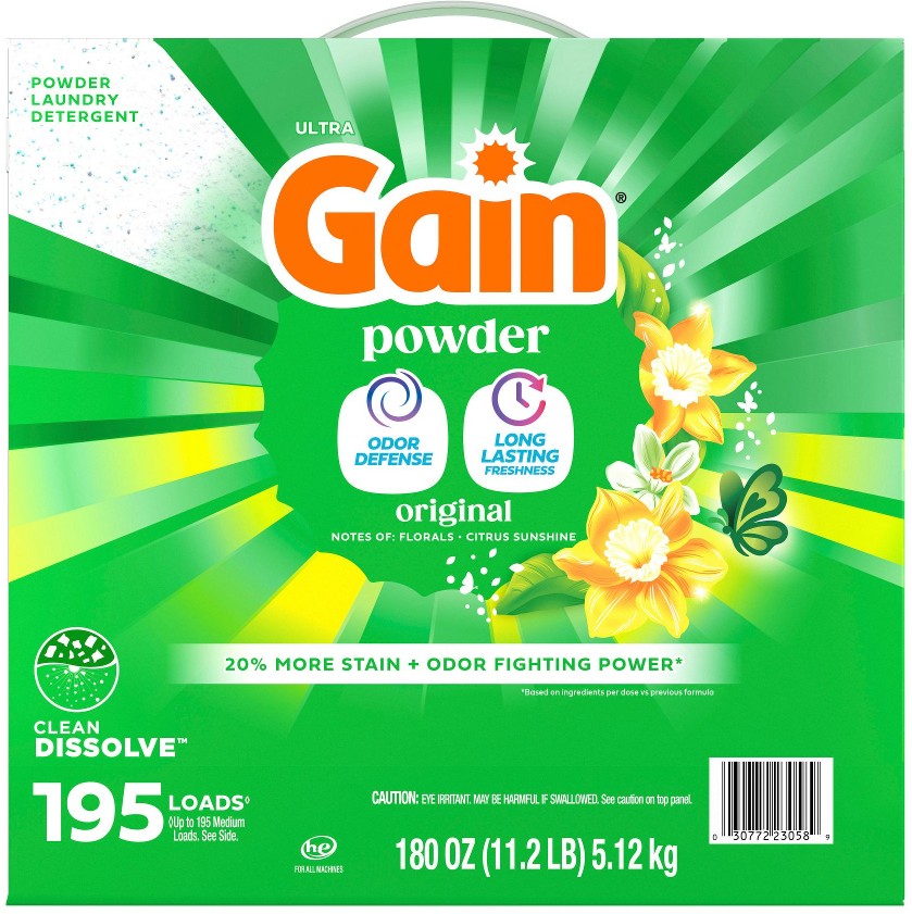 Powder Laundry Detergent - Original Scent, 195 loads/180 oz.