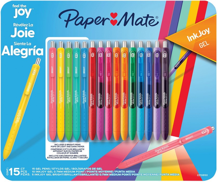 Ink Joy Gel Rt Ast 15 ct. 0.7mm