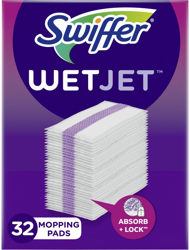 WetJet Hardwood & Multi-Surface Floor Mop Cleaning Pads, 32 ct.