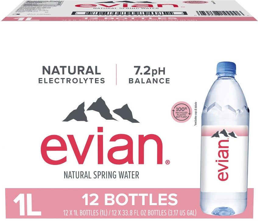 Natural Spring Water, 12 pk./1 L