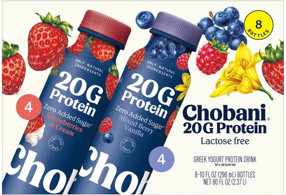 20g Protein, Mixed Berry Vanilla, Strawberries & Cream, Protein Drinks Variety Pack, 8 ct./10 oz.