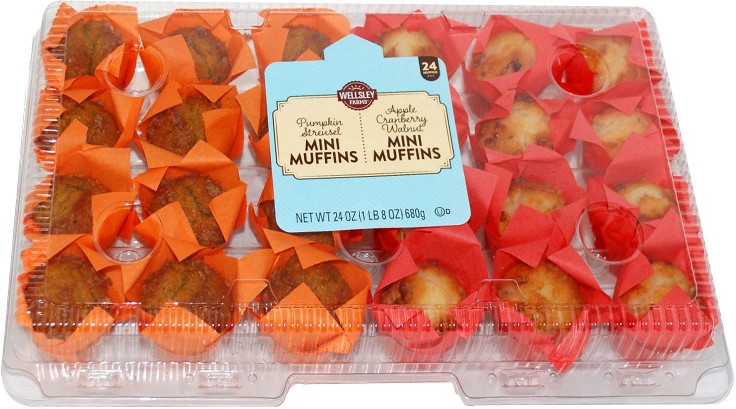 Pumpkin Streusel & Apple Cranberry Walnut Mini Muffins, 24 ct.