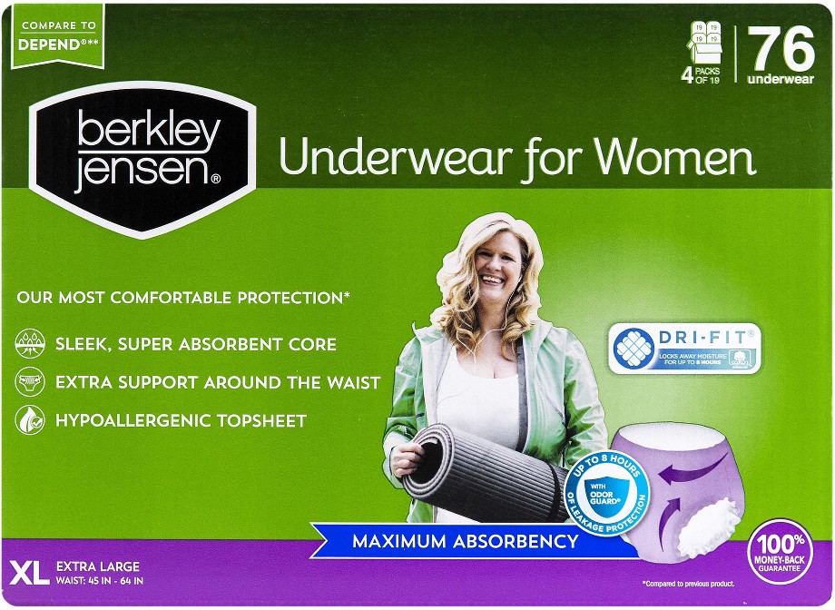 Incontinence Underwear for Women - XL, 76 ct.