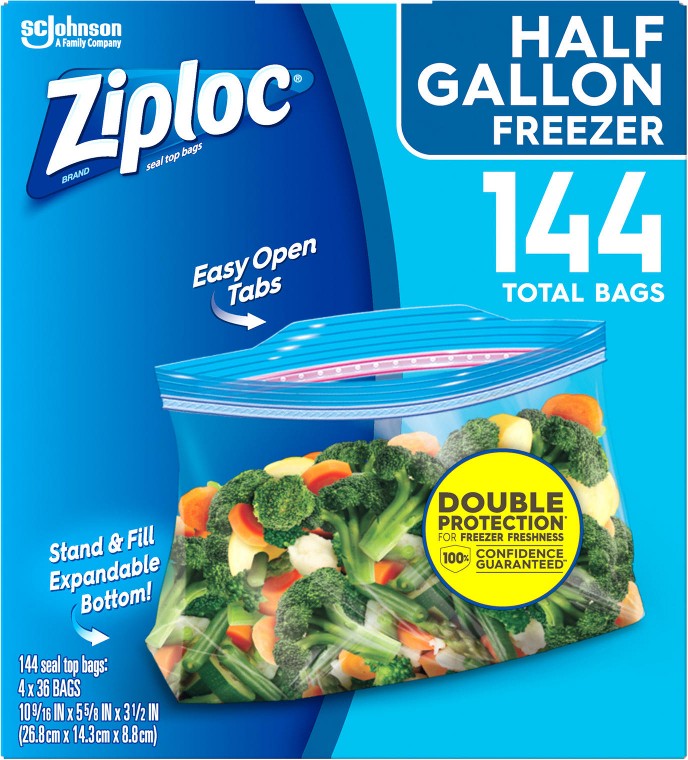 0.5-Gal. Freezer Bags, 144 pk.
