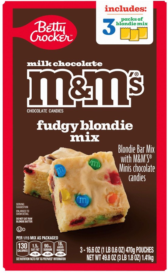 M&M Fudgy Blondie Baking Mix, 3 pk.