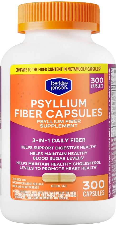 Psyllium Husk Fiber Capsules, 600 ct.