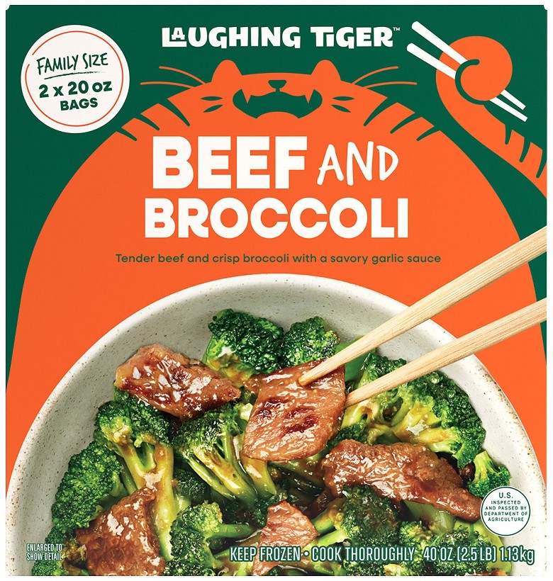 Beef & Broccoli, Frozen Meal, Garlic Soy Sauce, 40 oz.