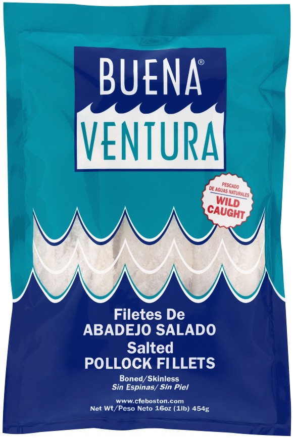 Salted Pollock Fillets, 1 lb.