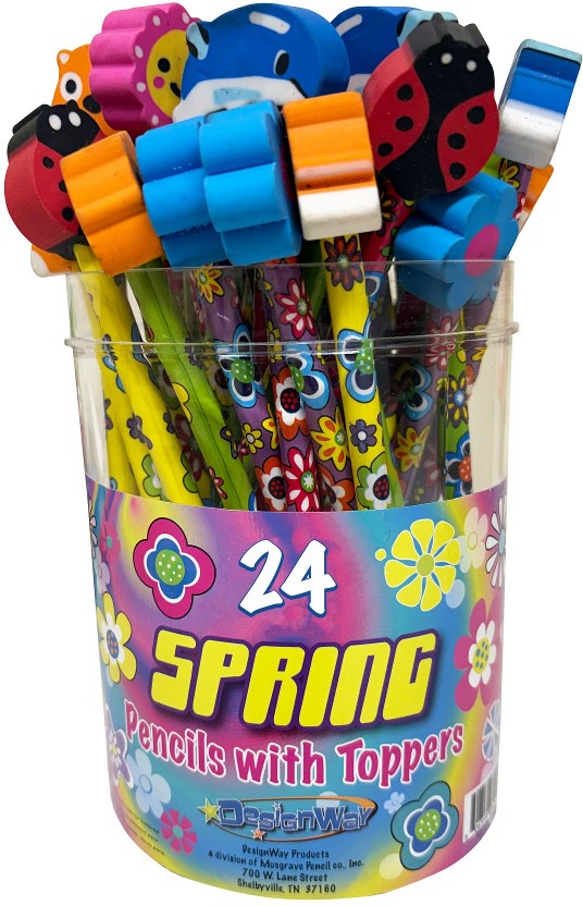 Assorted Spring Topper Pencils