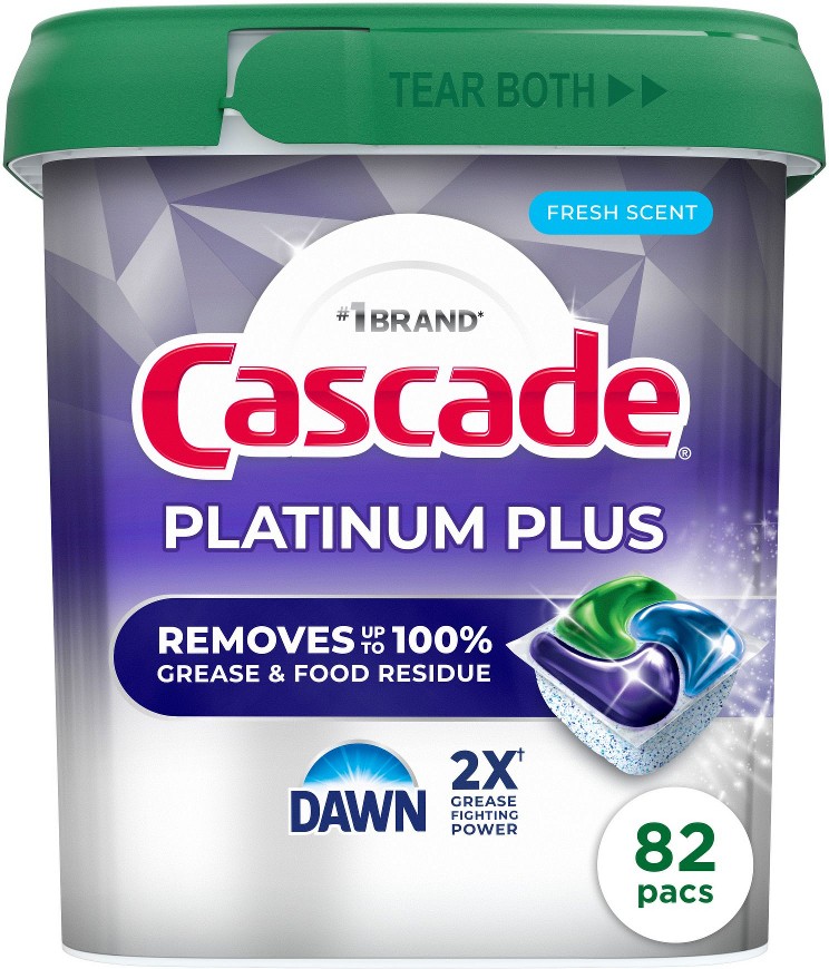 Platinum Plus Dishwasher Pods - Fresh Scent, 82 ct.