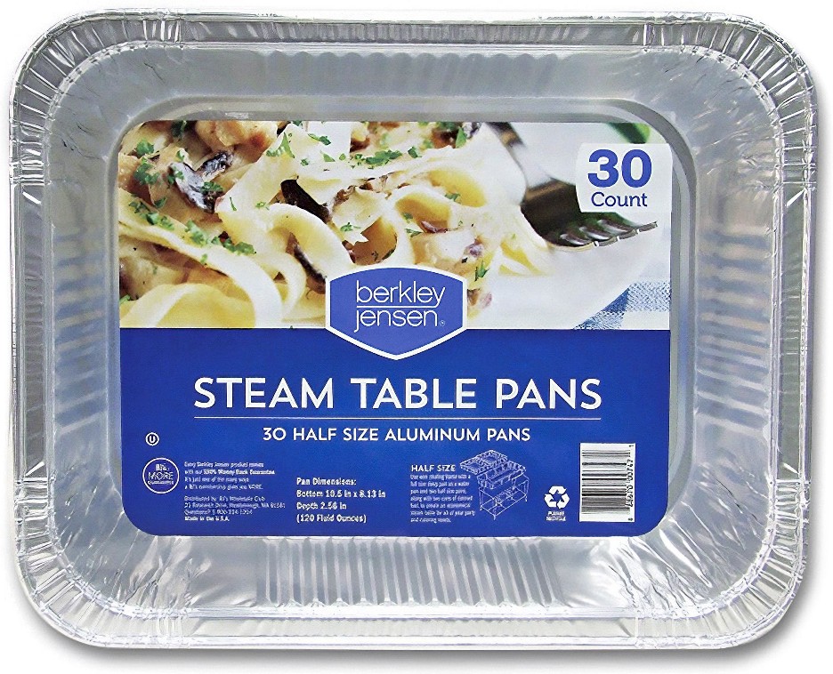 Half-Size Steam Table Pans, 30 ct.