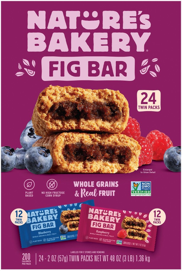 Whole Grain Raspberry and Blueberry Fig Bars, 24 ct./2 oz.
