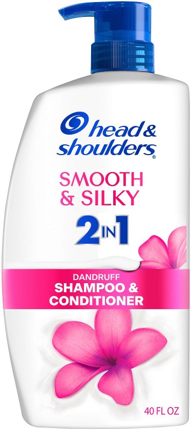 2-in-1 Dandruff Shampoo and Conditioner, Smooth and Silky, Paraben Free, 40 oz.