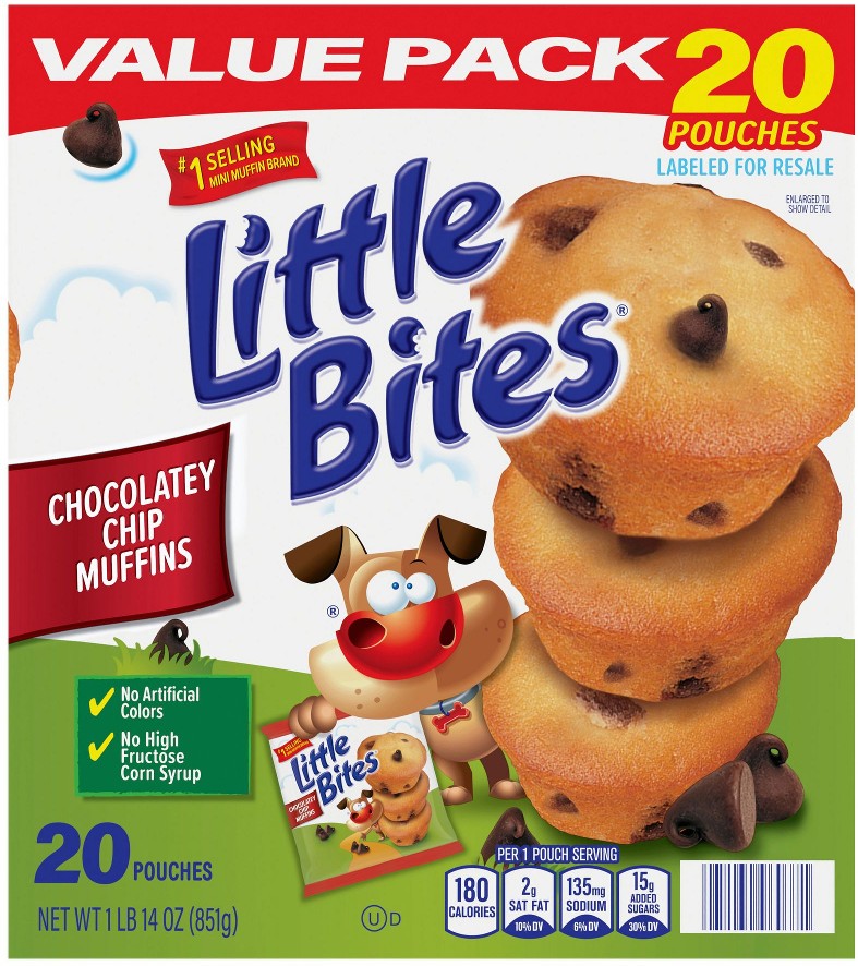 Little Bites Chocolatey Chip Value Pack Mini Muffins, 20 pk./1.5 oz.