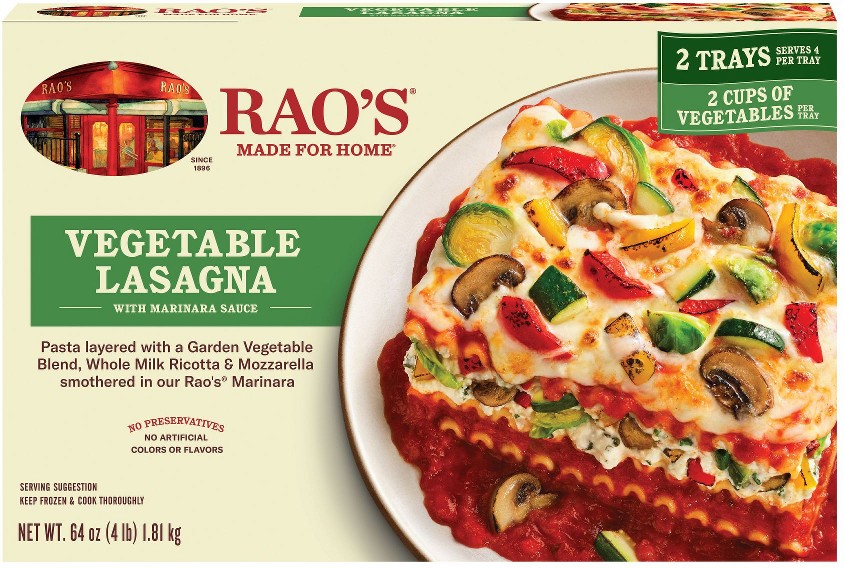Vegetable Lasagna With Marinara, Frozen Meal, 2 pk./32 oz.