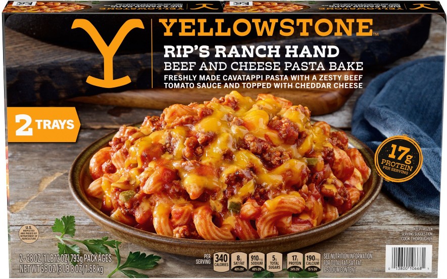 Rip's Ranch Hand Beef And Cheese Pasta Bake, Frozen, 2 pk./28 oz.
