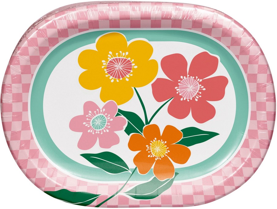 Spring Oval Plates, 50 ct.