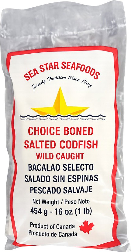 Seafoods Choice Boned Salted Codfish, 1 lb.