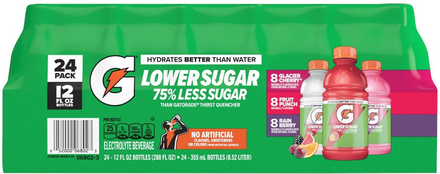 Thirst Quencher Zero Sugar 3-Flavor Variety Pack, Bottles, 24 pk./12 fl. oz.