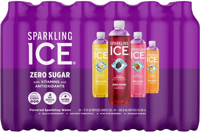 Variety, Black Raspberry, Coconut Pineapple, Orange Mango, Kiwi Strawberry, 24 pk./17 oz.