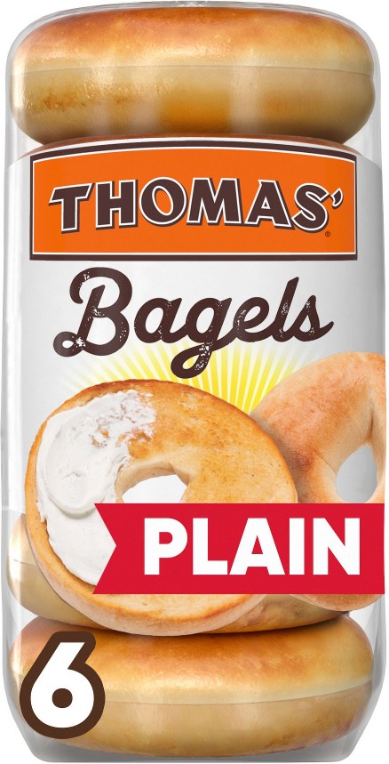 Plain Bagels, 6 ct.